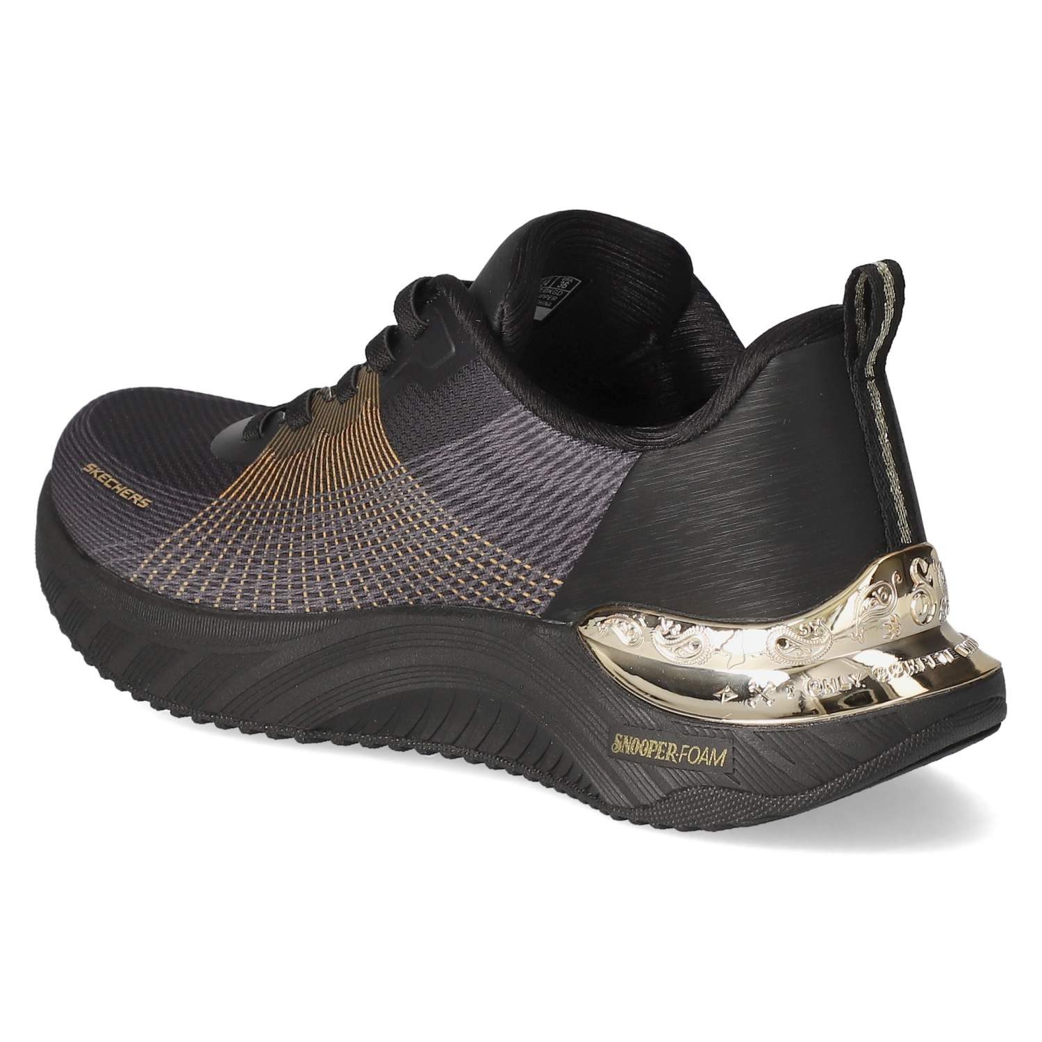 Skechers Skechers 186025 BKGD Damen Textil & Synthetik black Schnürschuh