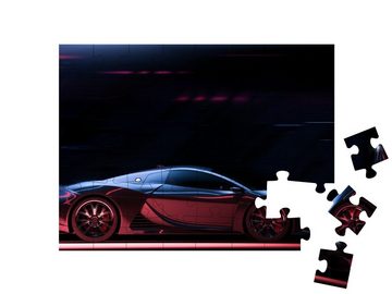 puzzleYOU Puzzle Futuristischer Sportwagen, 48 Puzzleteile, puzzleYOU-Kollektionen Autos