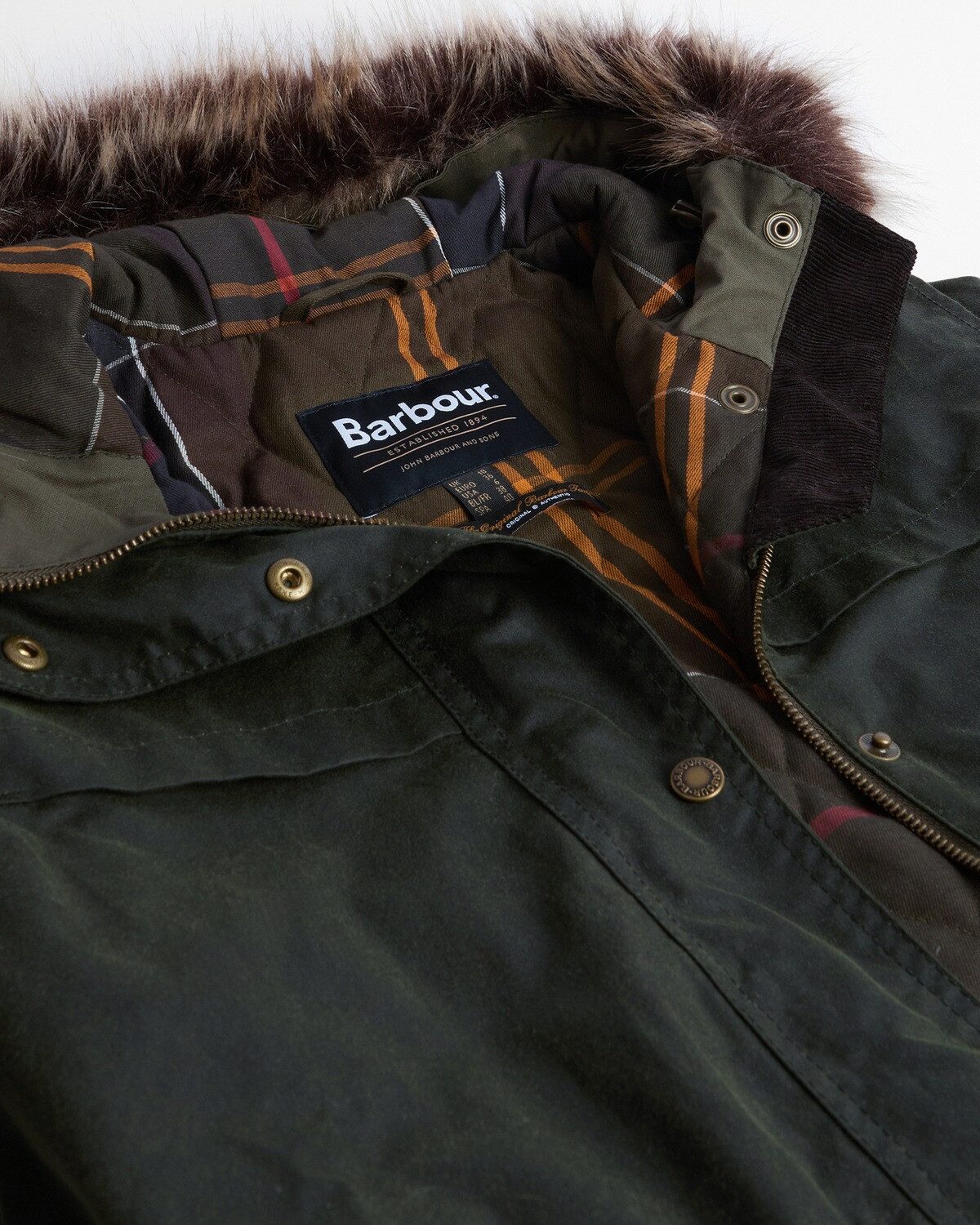Barbour Parka Wachsmantel Durham City günstig online kaufen