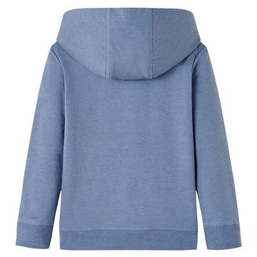 vidaXL Kapuzenpullover Kinder-Kapuzenpullover Blau Melange 116