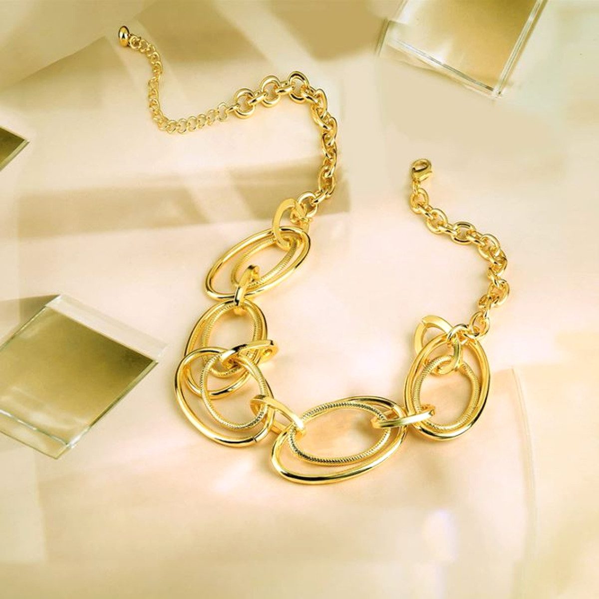 KARMA Gliederkette große Halskette silber oder günstig online kaufen