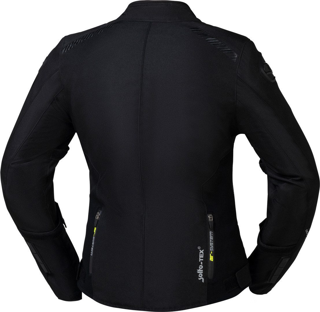 IXS Motorradjacke Carbon-ST wasserdichte Damen Motorrad Textiljacke herausnehmbares Innenfutter,wasserdicht