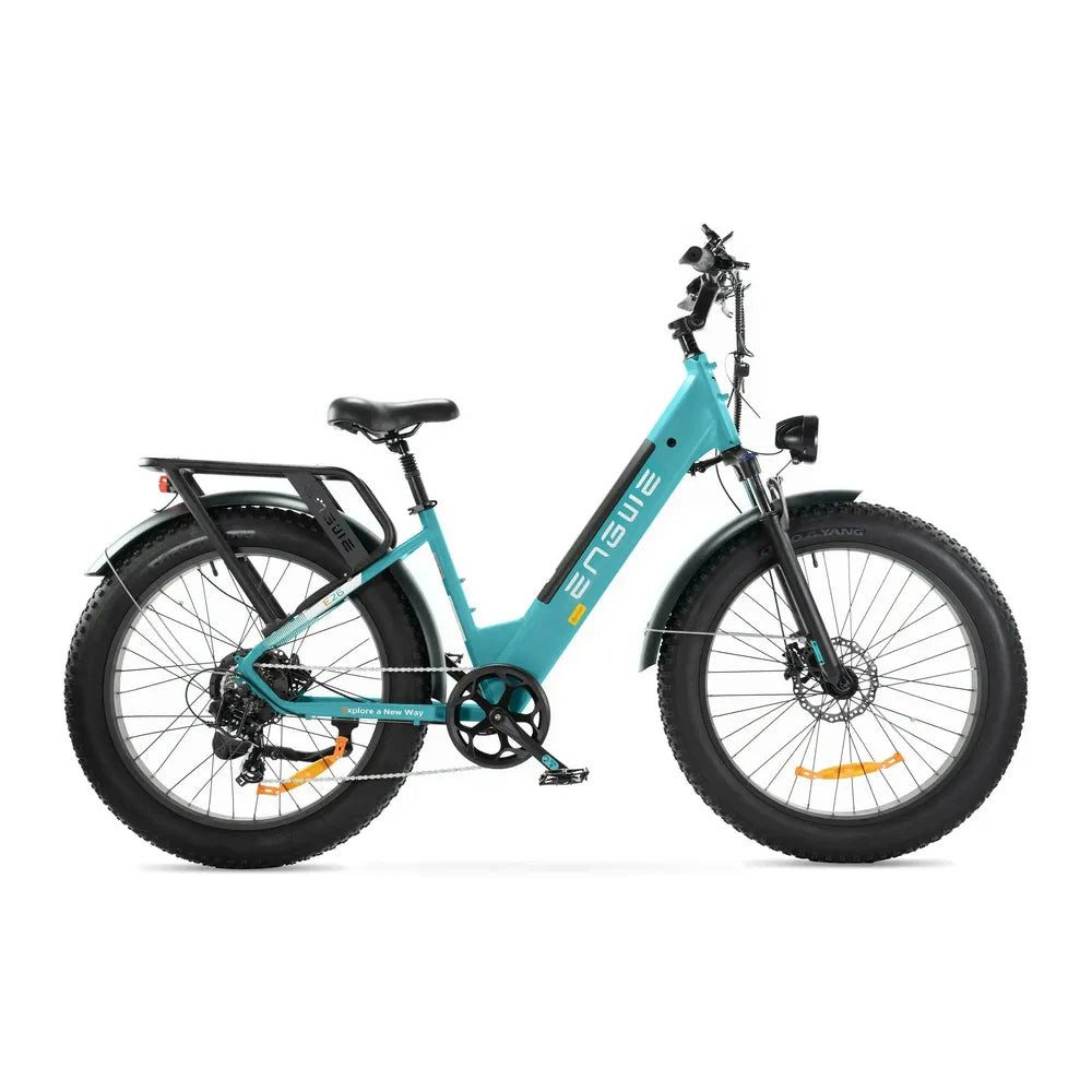 ENGWE E-Bike Fatbike E26, 7 Gang Shimano, Kettenschaltung, Heckmotor, 768 Wh, Tiefeinsteiger, Vollfederung