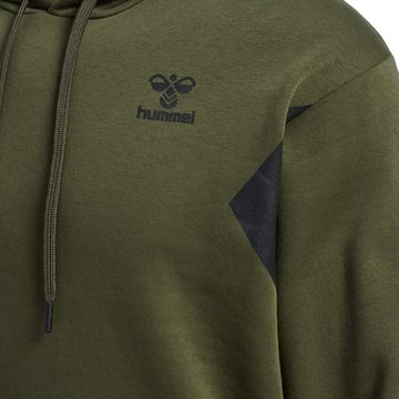 hummel Hoodie Logo Hoodie Kapuzen Pullover Sport HMLACTIVE 5767 in Olive