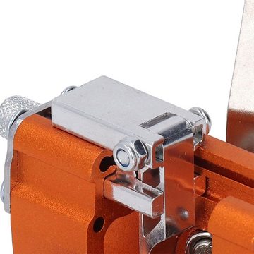 DOPWii Sägekettenschärfgerät Kettensägen-Schärfwerkzeugsatz, Handkurbel Tragbarer Kettensägen-Schärfsatz mit Führungsrahmen