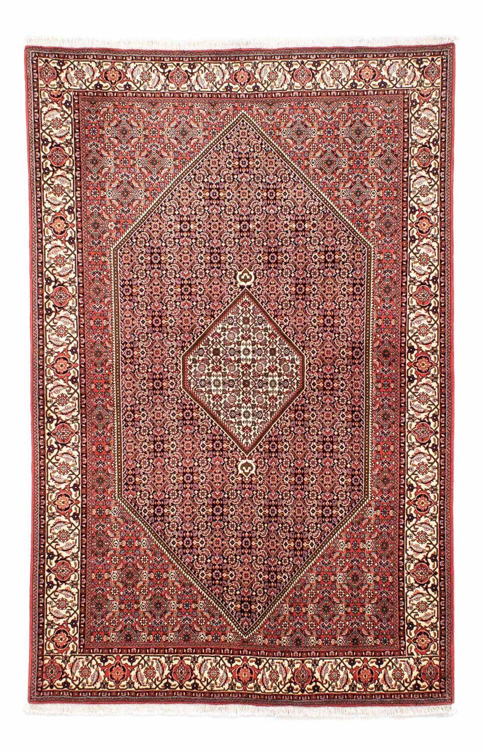 Orientteppich Perser Zertifikat 169 15 - morgenland, Höhe: mit rechteckig, Wohnzimmer, rot, - - Bidjar Handgeknüpft, 250 x Einzelstück mm, cm