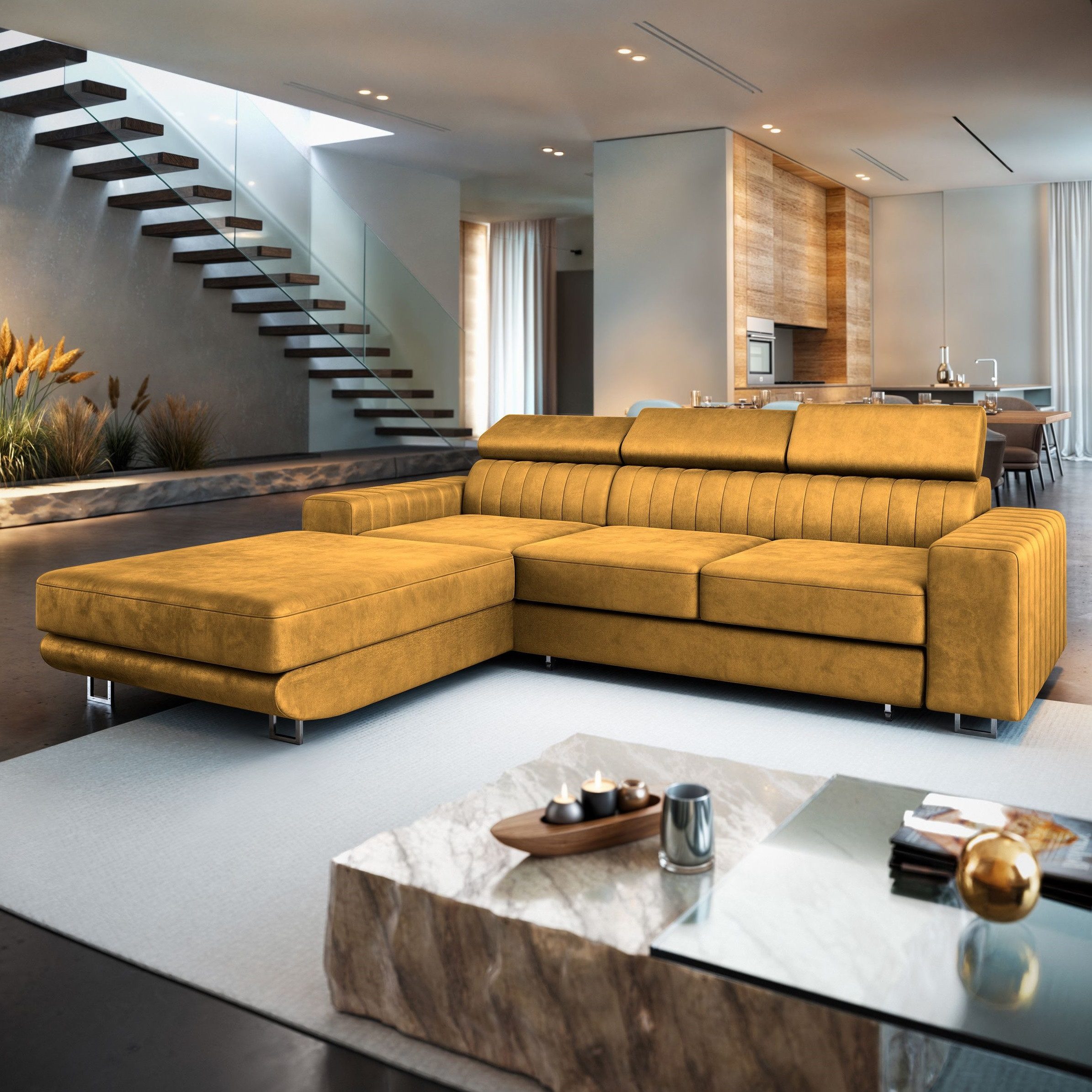 Masseno Ecksofa NOTO mit Schlaffunktion L-Form, günstig online kaufen