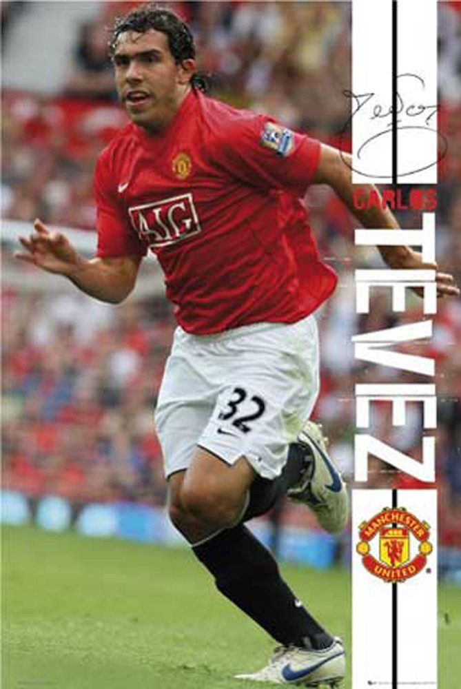 Poster Fußball - Poster - Tevez, Manchester