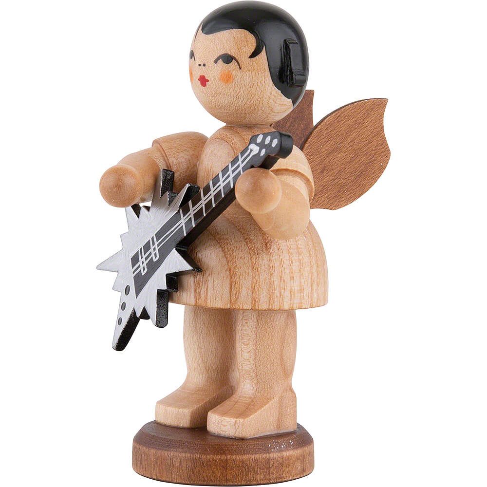 Figurenland Uhlig GmbH Dekofigur Engel mit Sterngitarre - natur (9,5cm) von Kunstgewerbe Uhlig