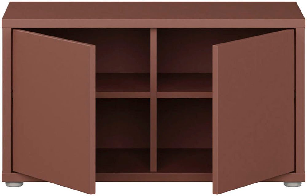 FORTE Schuhbank Alice Springs, Grifflos, 8 Paar Schuhe, Polsterauflage optional, B/H/T 74,5/41,5/34,9 cm, Push to open