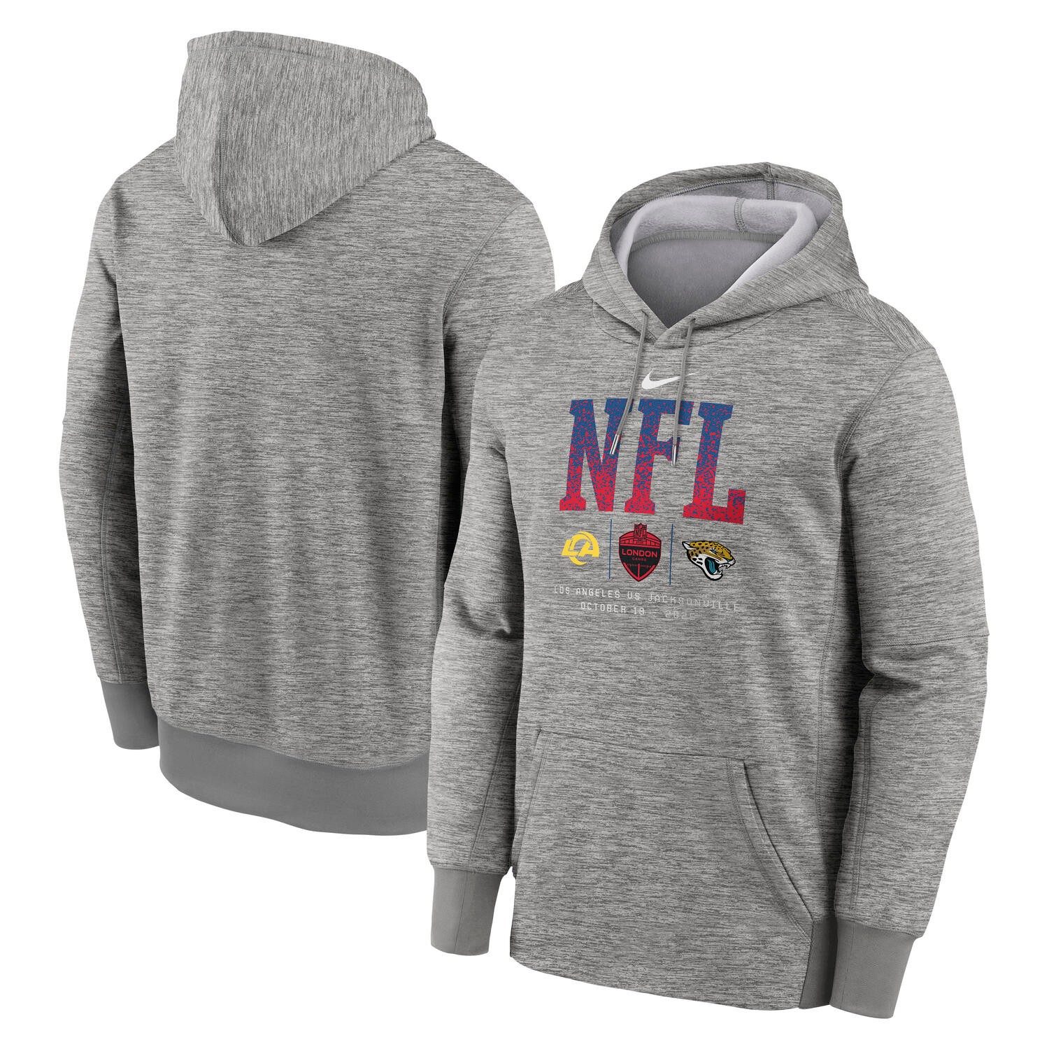 NFL Shield Hoodie London - Rams vs Jags Nike Fleece Pullover Hoodie
