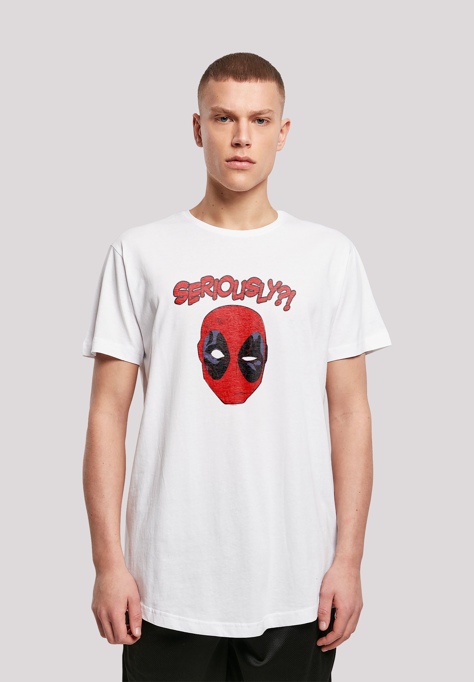 F4NT4STIC T-Shirt Marvel Deadpool Seriously Print weiß