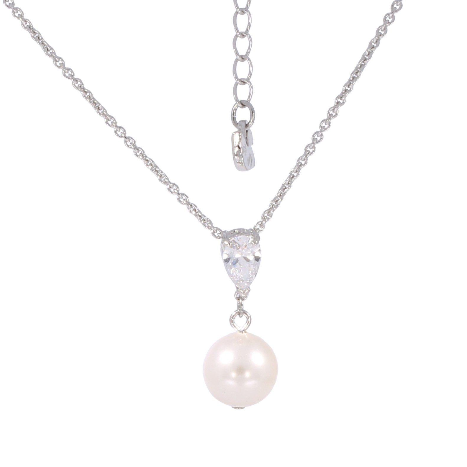 Swarovski Kette mit Anhänger silberfarb...