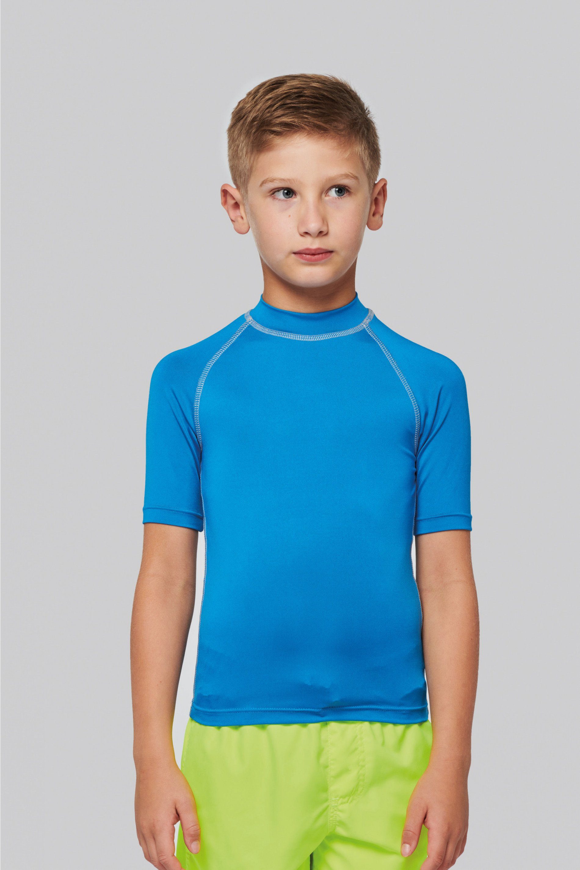 Inloggegevens Gehoorzaamheid Klap coole-fun-t-shirts Strandshirt Bade T-Shirt zum Schwimmen Kinder Surfshirt  Jumngen und Mädchen UV 40+ blau, dunkelblau und neongelb Gr. 6 7 8 9 10 11  12 13 14 Jahre