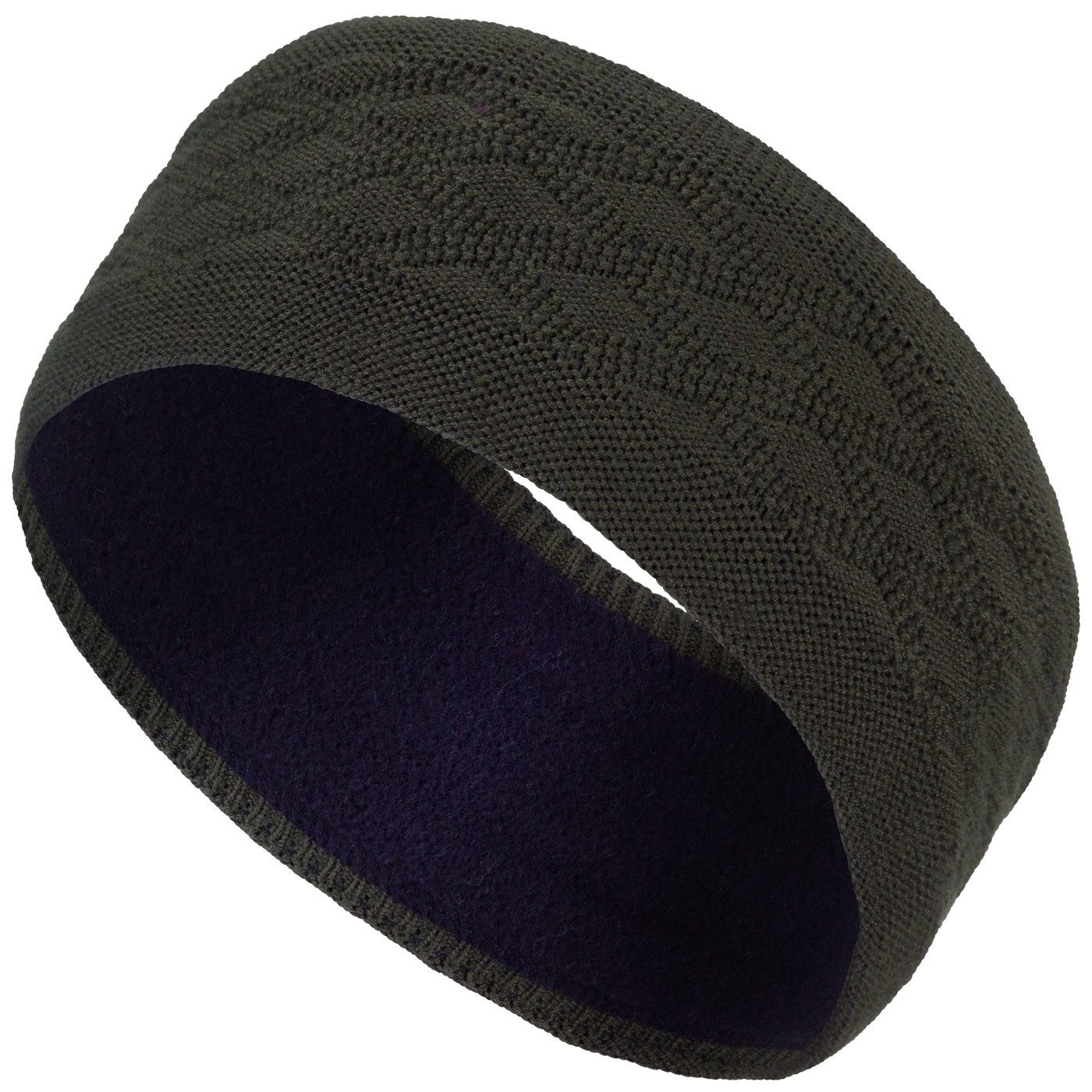 compagno Stirnband (1-St) Damen Stirnband gefüttert Ohrenschützer gestrickt Kopfband Winter