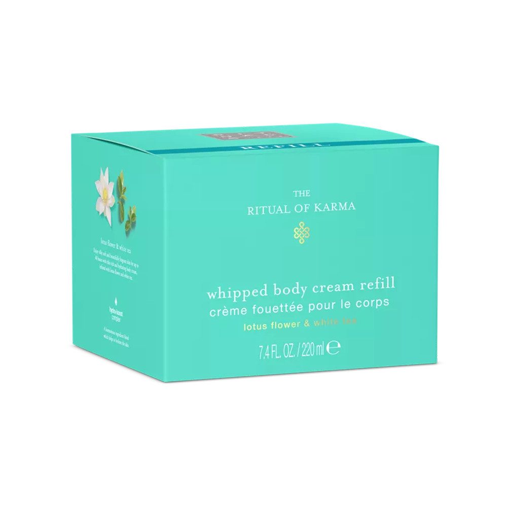 Rituals Körpercreme Rituals Karma Whipped Body Cream Refill 220 ml, 1-tlg., Refill Körpercreme mit Lotusblüte und grünem Tee