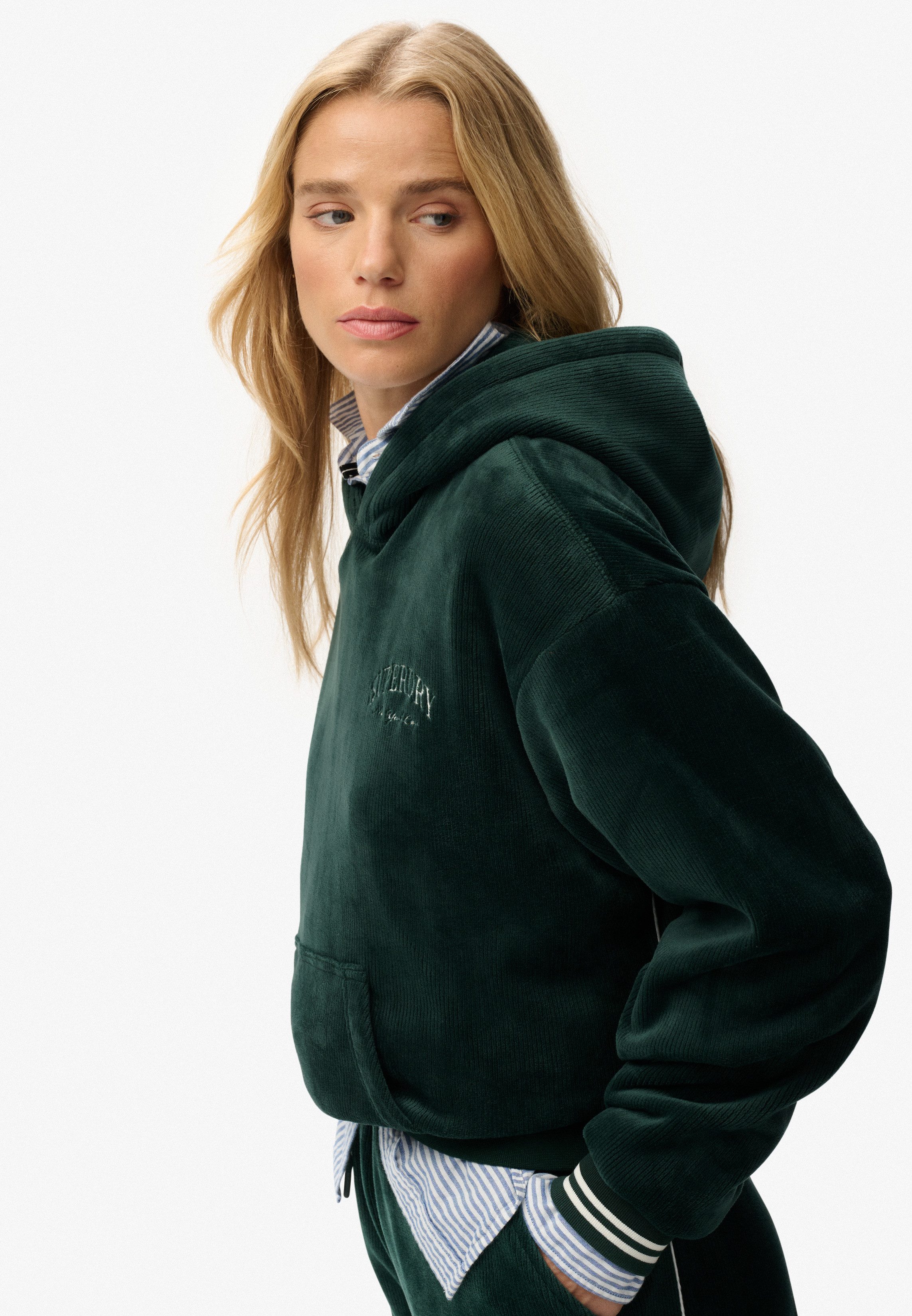 Superdry Kapuzensweatshirt COUNTRY CLUB VELOUR RELAX HOOD
