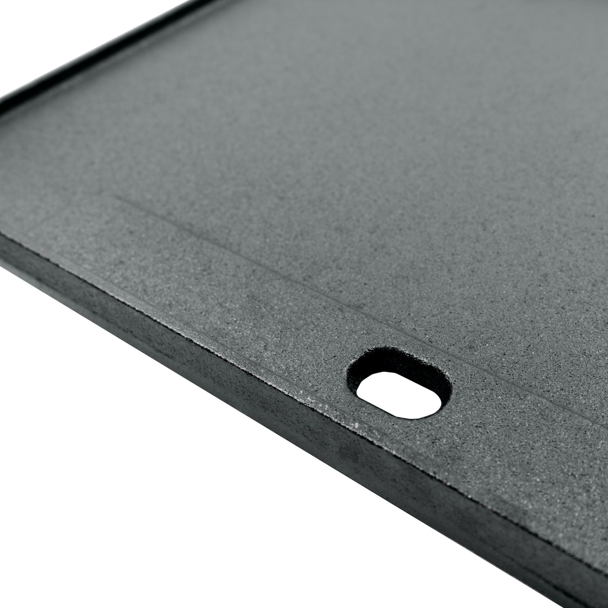BBQ-Toro Grillplatte Gusseisen Grillplatte 41,5 x 27,5 cm, Wendeplatte, preseasoned, beidseitig verwendbar