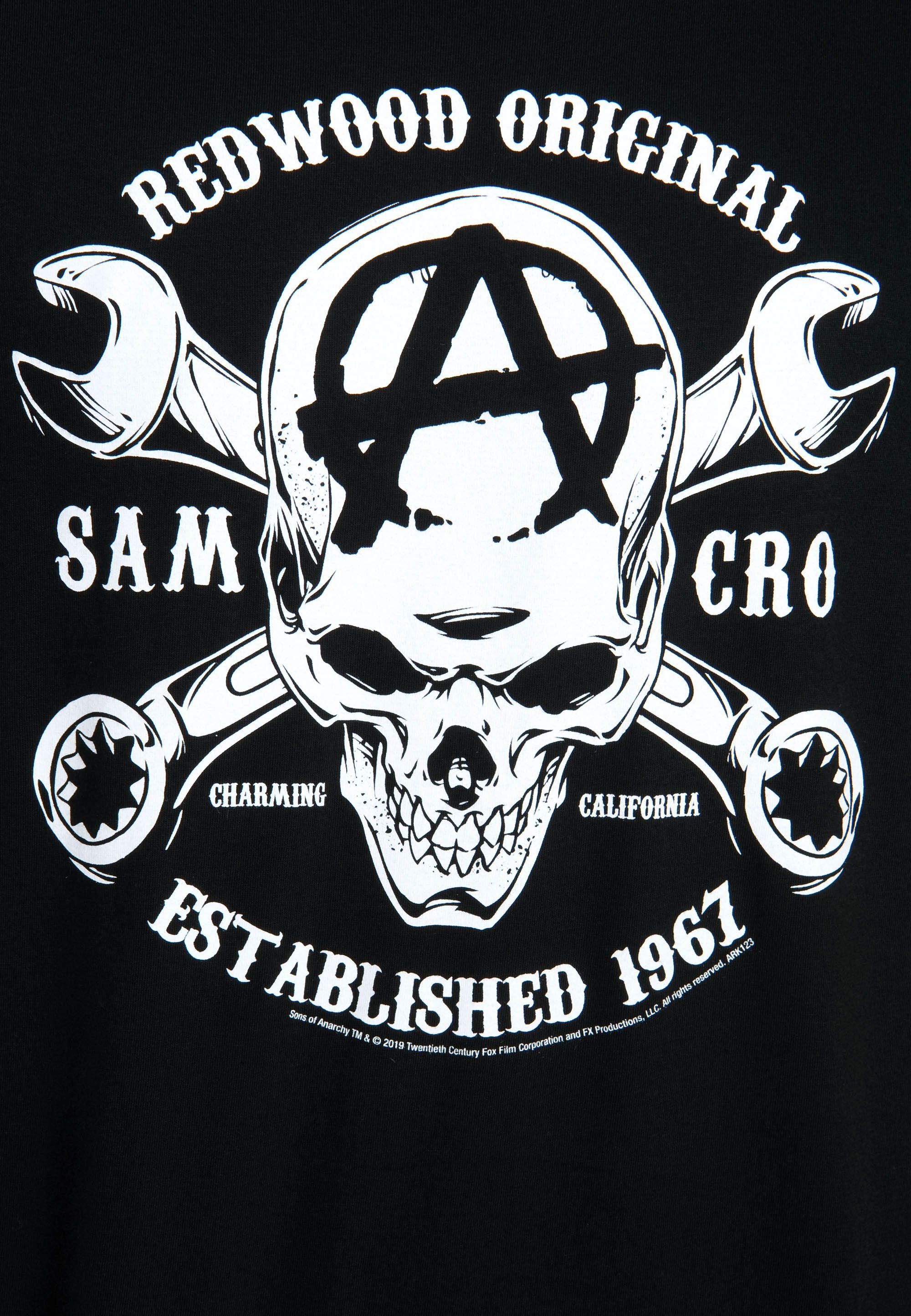 mit SAMCRO Anarchy-Print LOGOSHIRT Sons Sons Anarchy T-Shirt of of