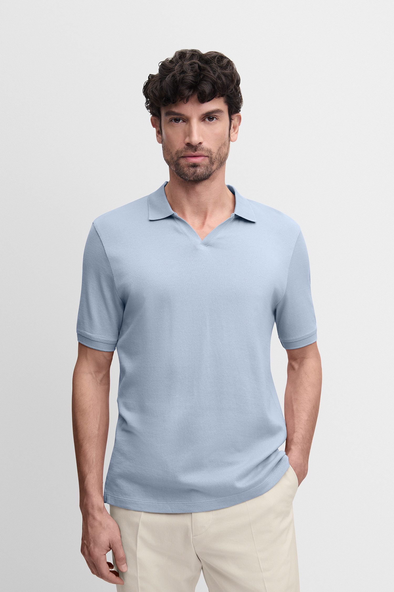 Cinque Poloshirt CIBOLL Polokragen, offene Knopfleiste, Relaxed Fit