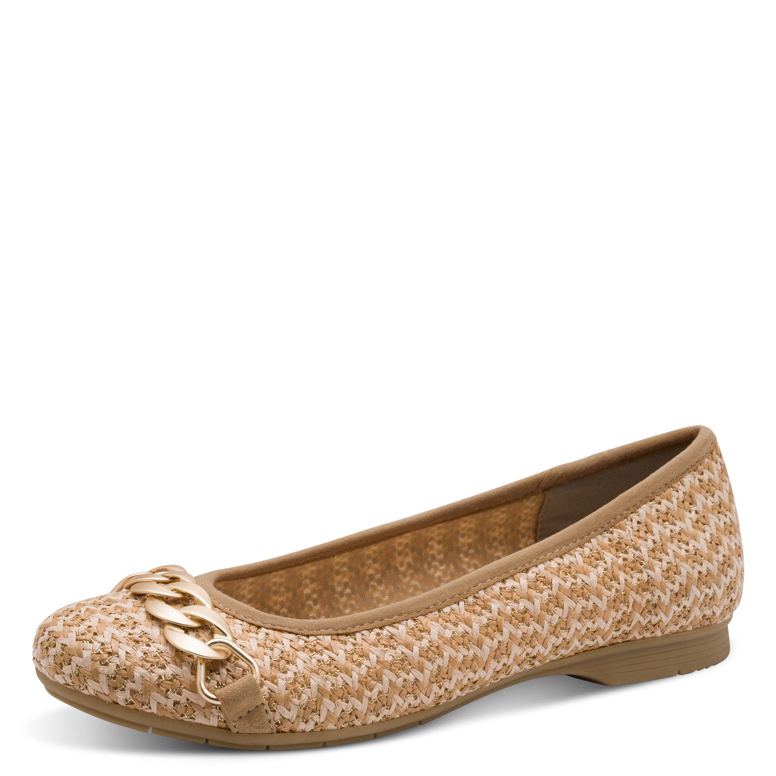 Jana JANA Damen Ballerina 8-22171-44-315 NATURAL beige Ballerina