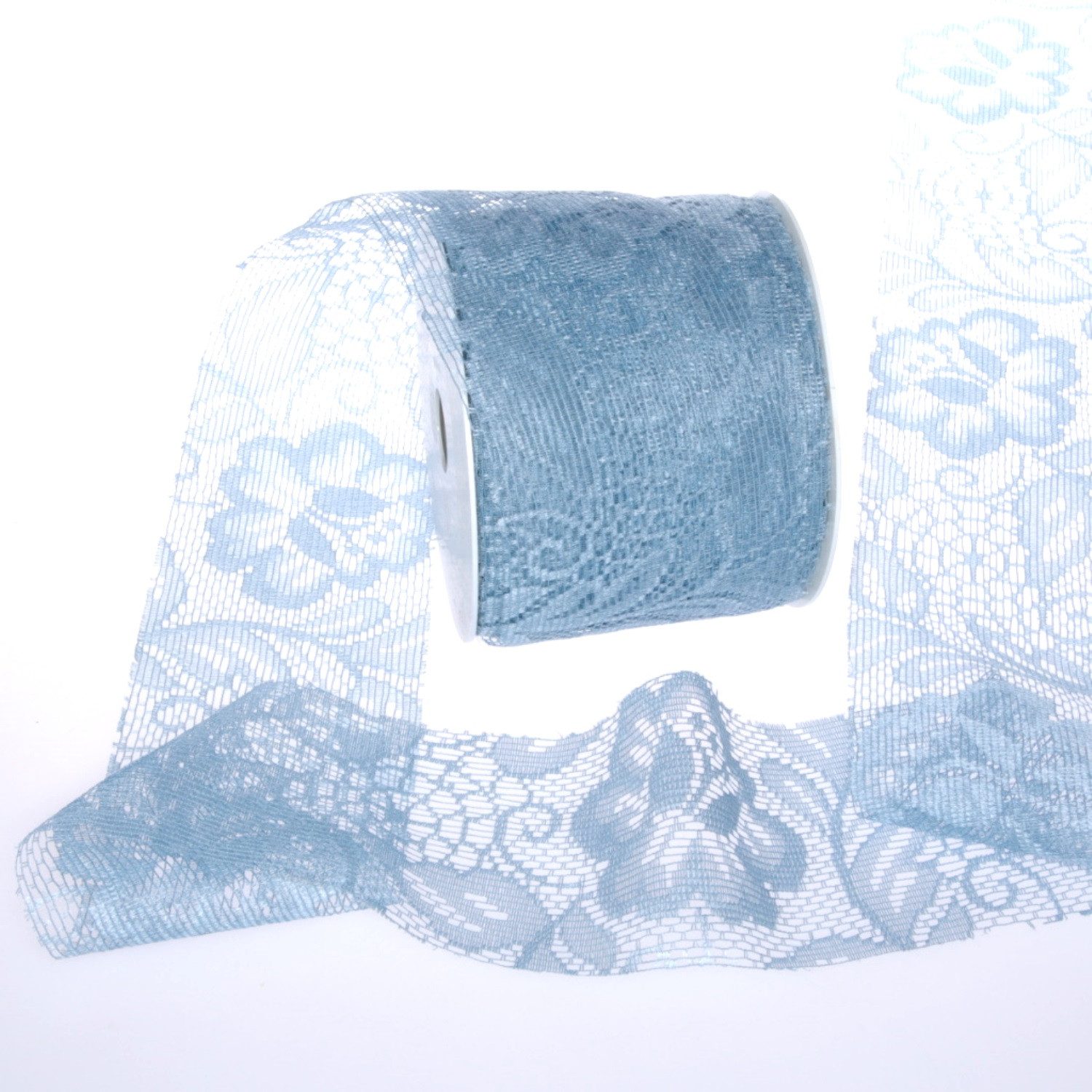 Deko AS Узкие скатерти Tischband Sizolace - Spitzentischband hellblau - 70mm 25 Meter (1-tlg, 1 Rolle Узкие скатерти), Strapazierfähig