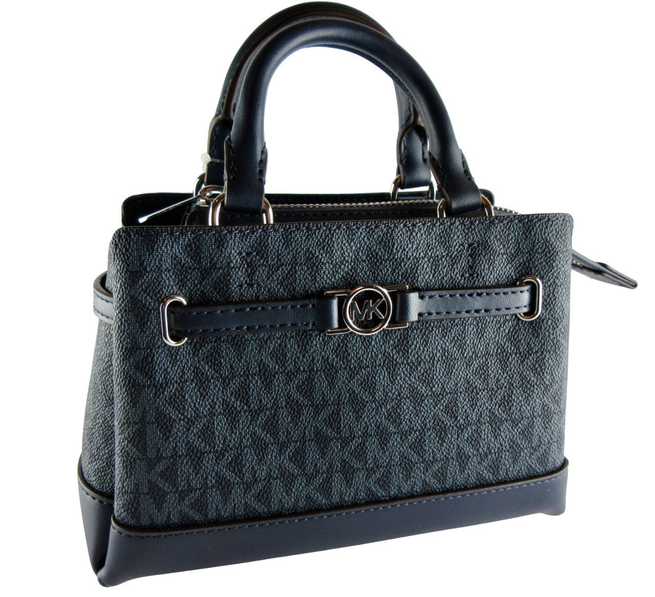 MICHAEL KORS Handtasche Michael Kors Schultetasche Reed XS mini Satchel Blau LOGO 35F4S6RC0B