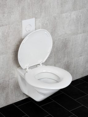 WENKO WC-Sitz Torino XXL, extra breit, belastbar mit bis zu 300 kg