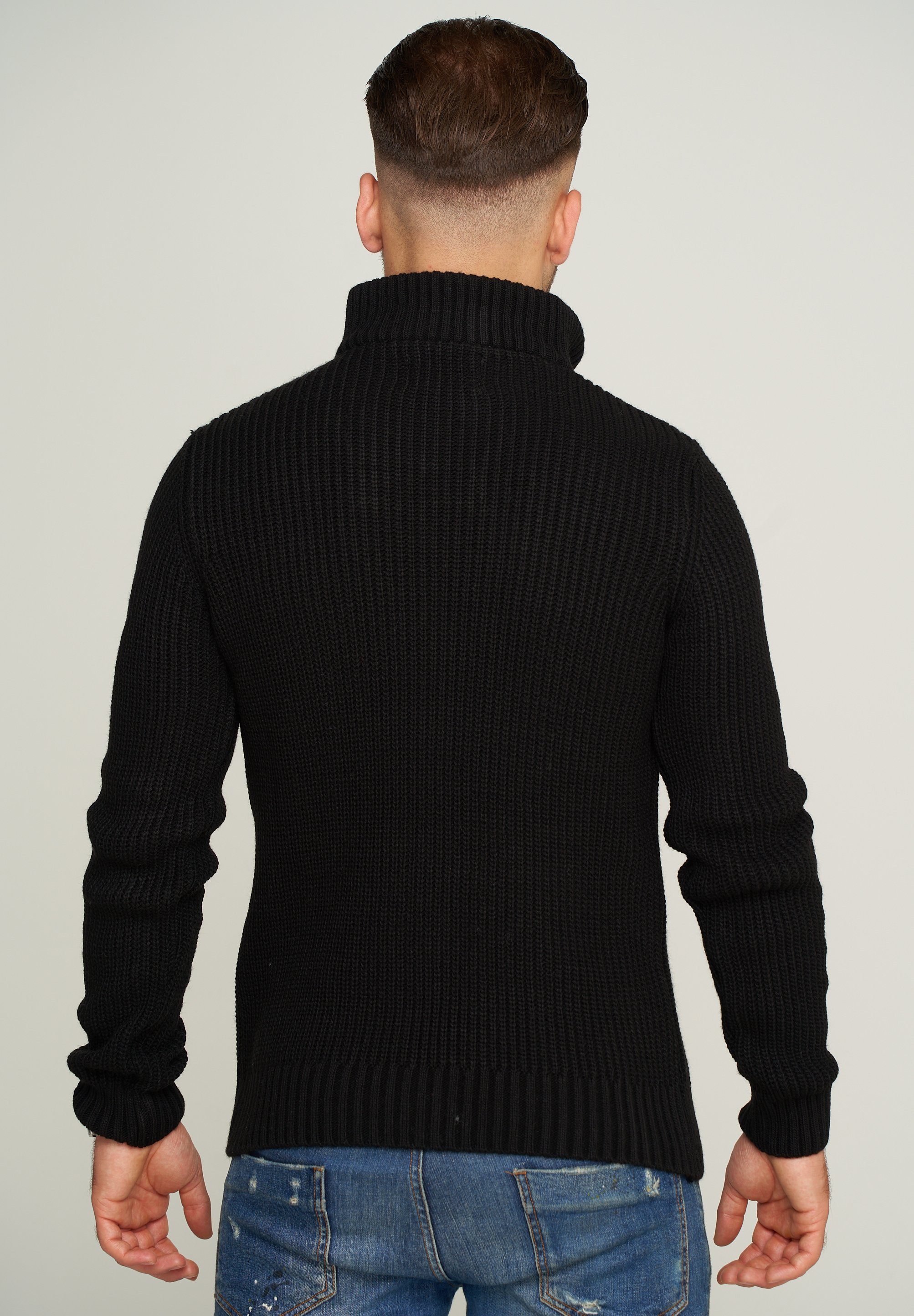 behype Strickpullover MKZIP78 mit praktischer Reißverschlussleiste