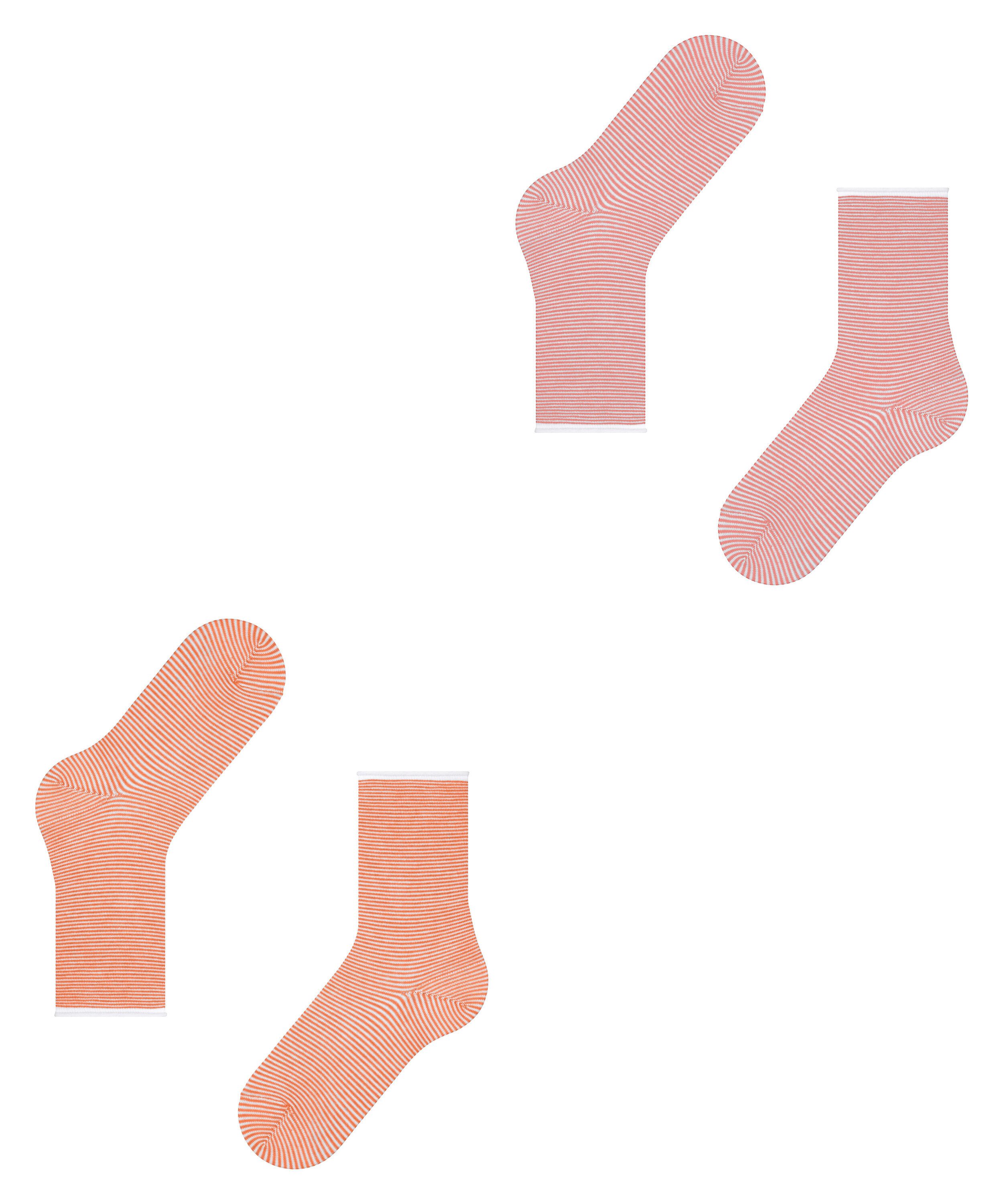 Esprit Socken Allover Stripe 2-Pack (2-Paar) aus Biobaumwolle