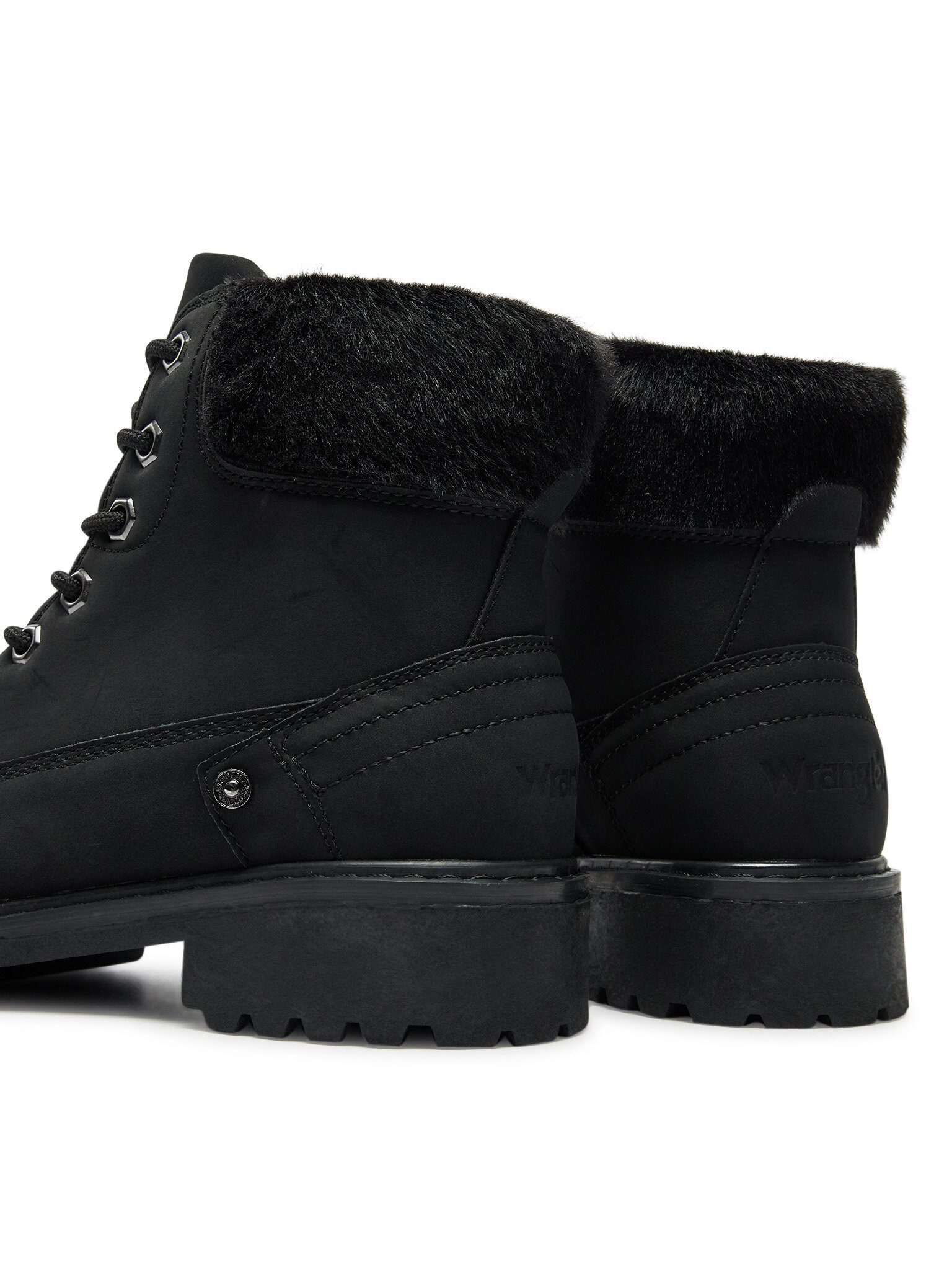 Wrangler Wrangler Schnürstiefeletten Fur Women High 20243069 Schwarz Schnürstiefel