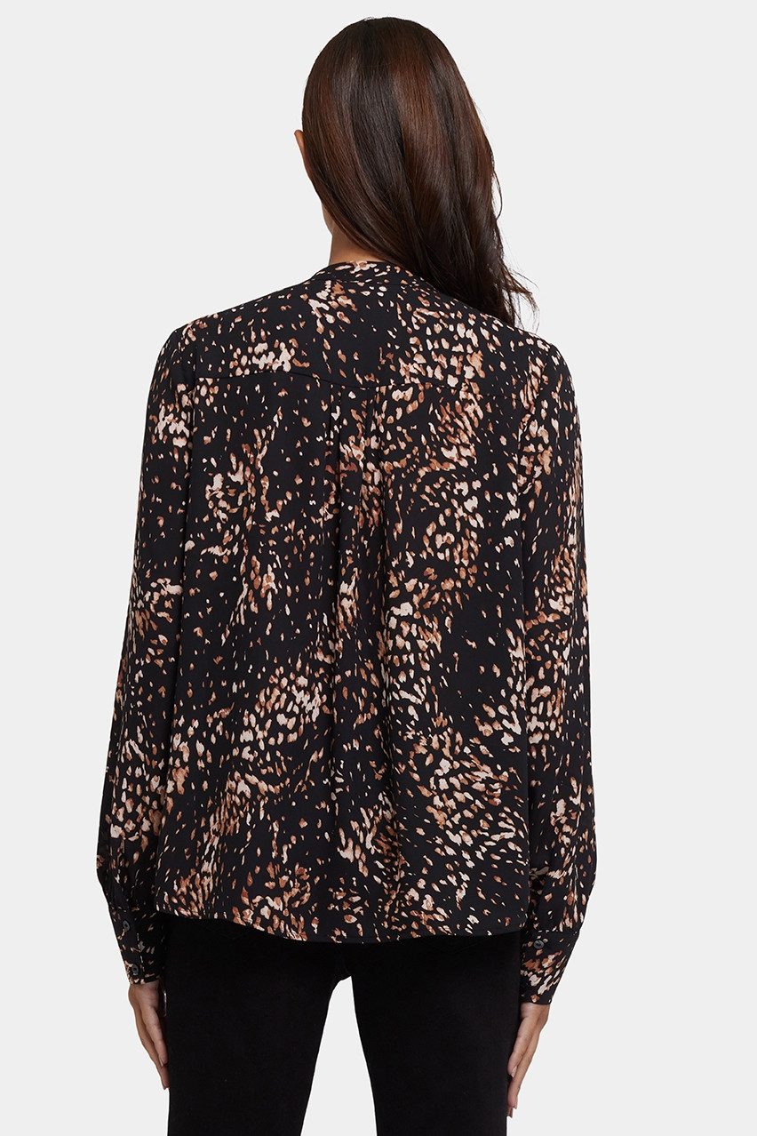NYDJ Blusentop Tie-Neck Blouse