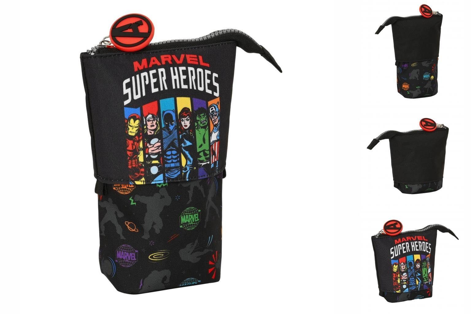 The AVENGERS Federtasche Federmäppchen x stehend Super x heroes 8 cm The Schwarz 6 Avengers 19