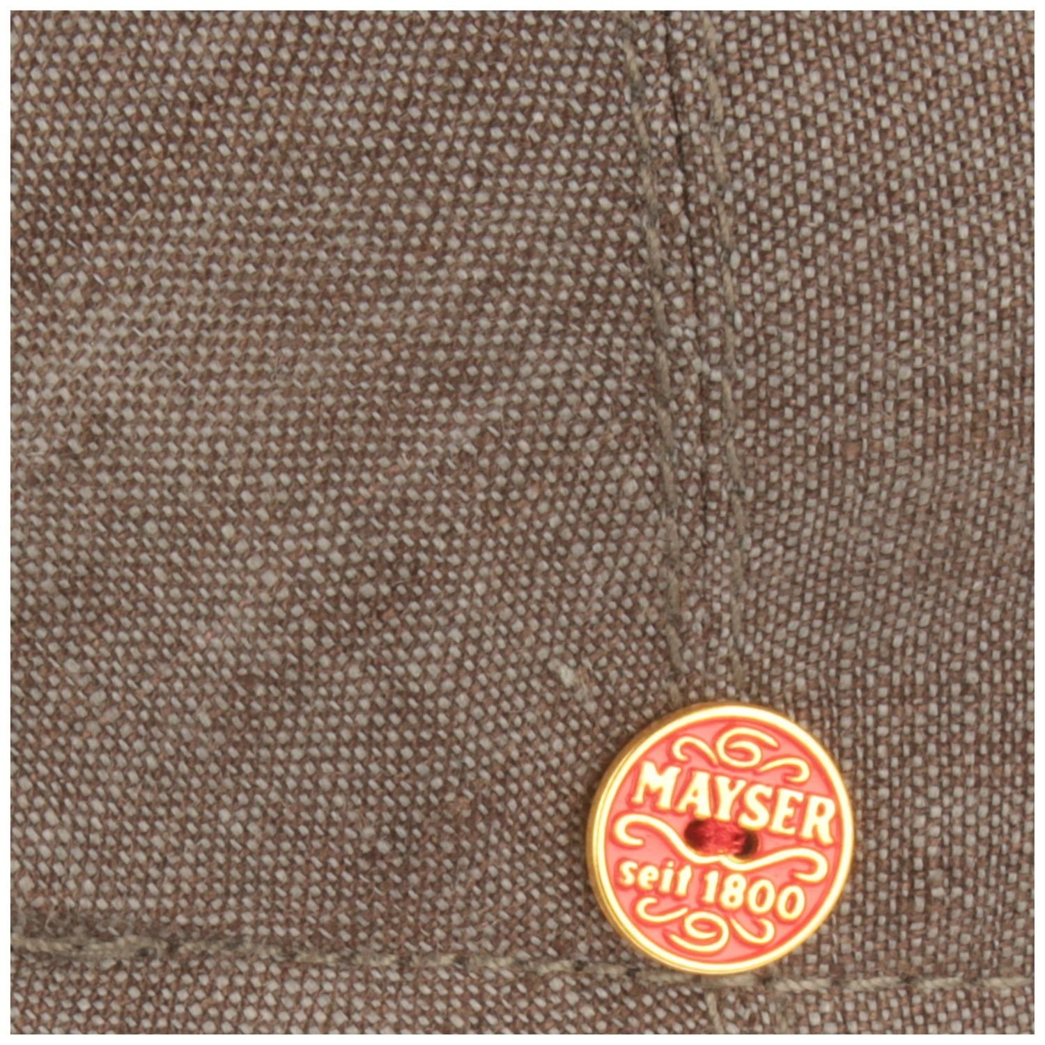 Leinen Mayser UV-Schutz 30 mit Sidney meliert braun Schiebermütze Mütze 9630 gem.