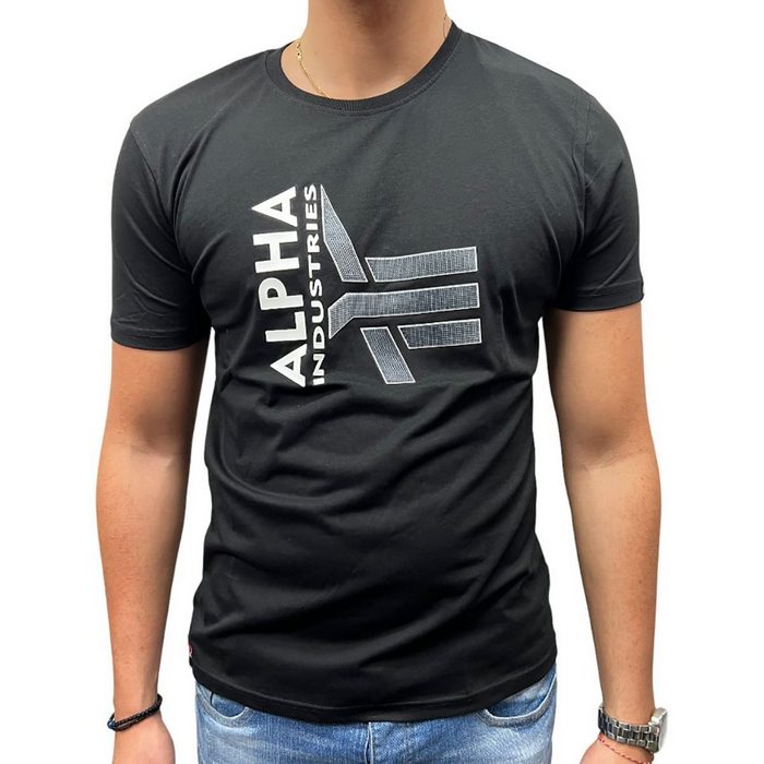 Alpha Industries T-Shirt Logo Rubber (1-tlg)
