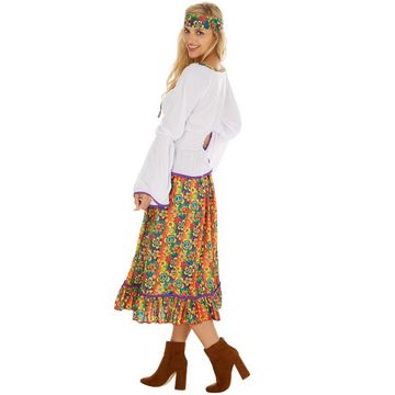 dressforfun Hippie-Kostüm Frauenkostüm Lady Love & Peace