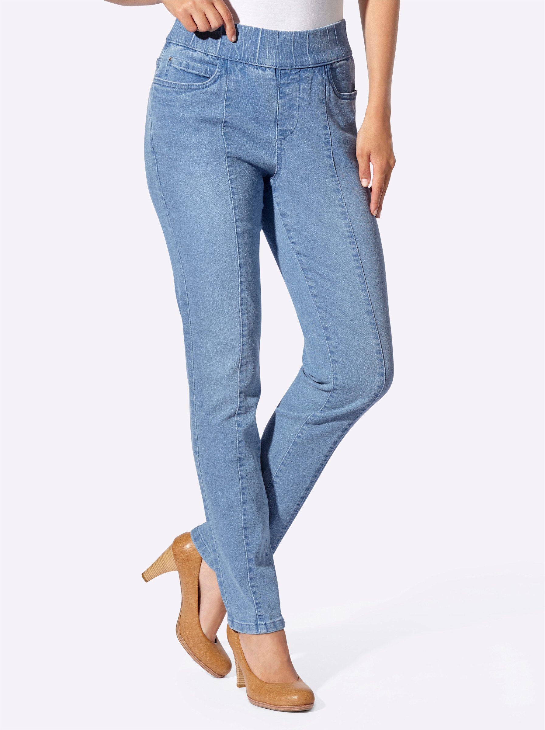 Bequeme Jeans Jeans erhöht