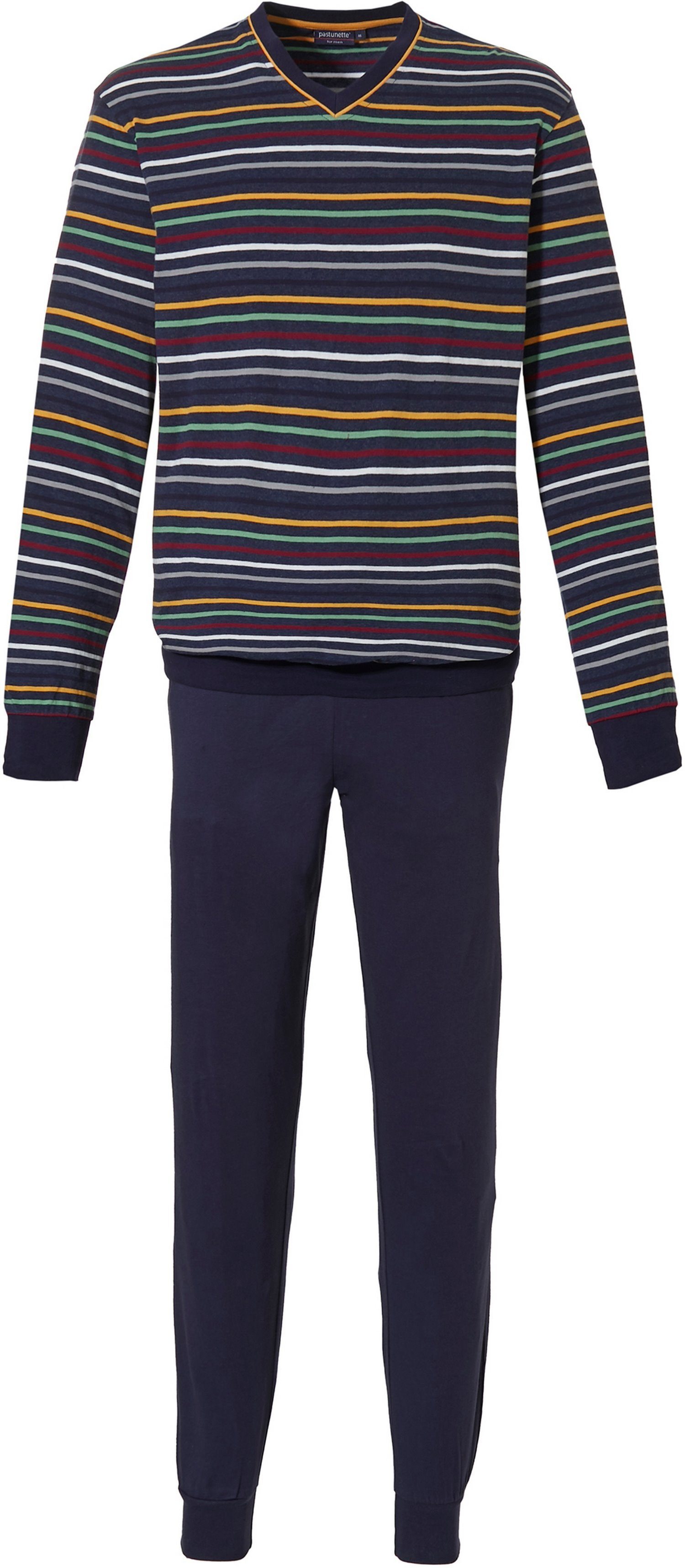 Pastunette Pyjama Herren Schlafanzug mit Bündchen (2 tlg) Modisches Design