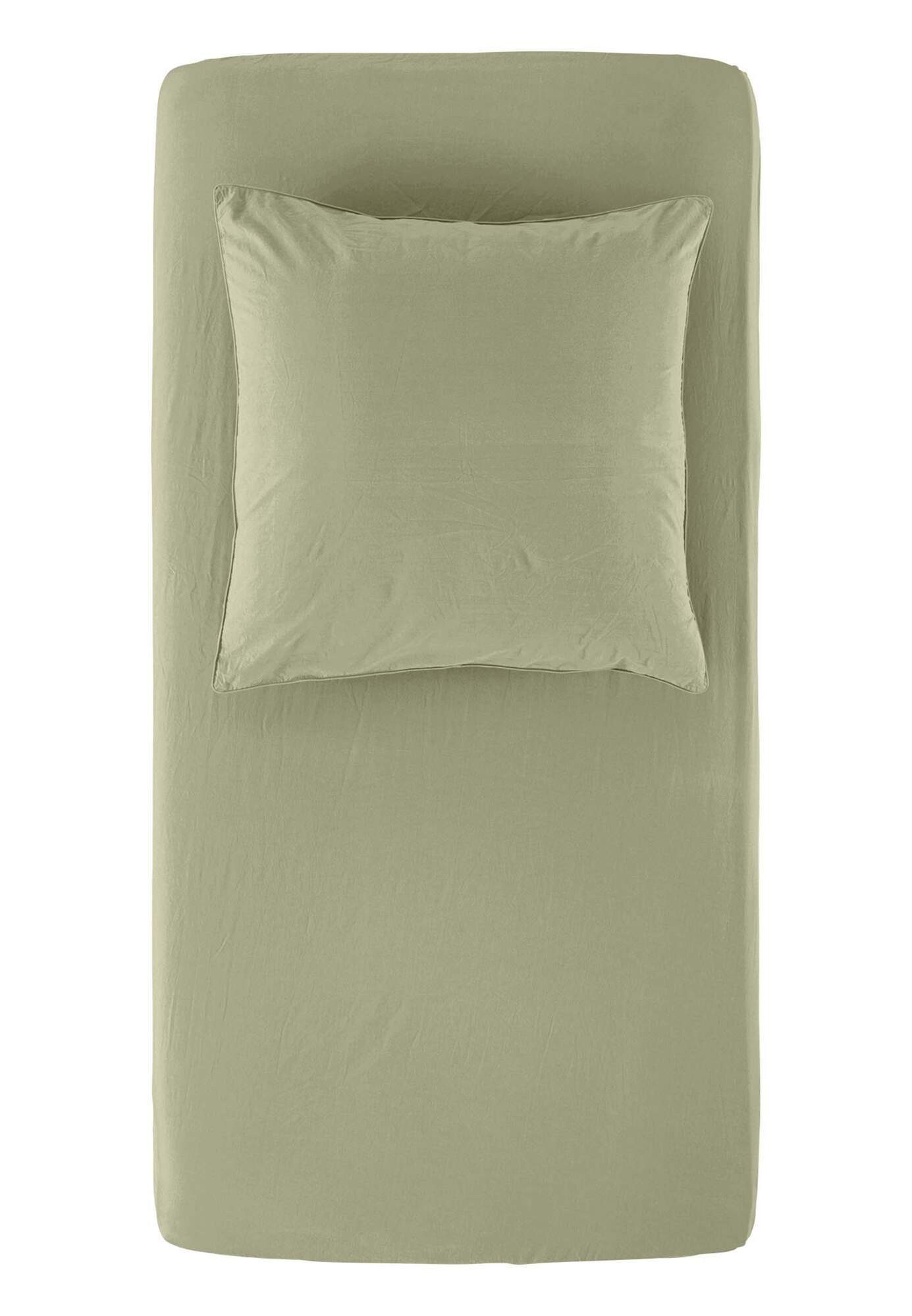 Hessnatur Spannbettlaken aus reiner Bio-Baumwolle, Web, Gummizug: Perkal Spannbettlaken, (1 Stück)