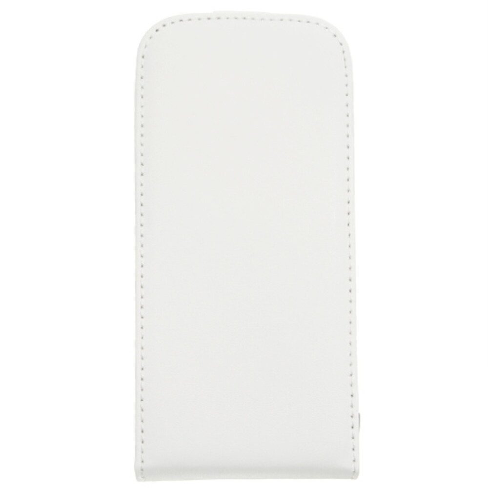 Handytasche Slim Leder Flip Hülle für HTC M8 Mini Weiß Handy Schutzhülle Case 4250 (Flip Cover)