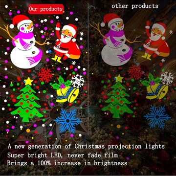 autolock Projektionslampe Projektionslampe LED Projektor für Weihnachten, für Weihnachten, LED fest integriert