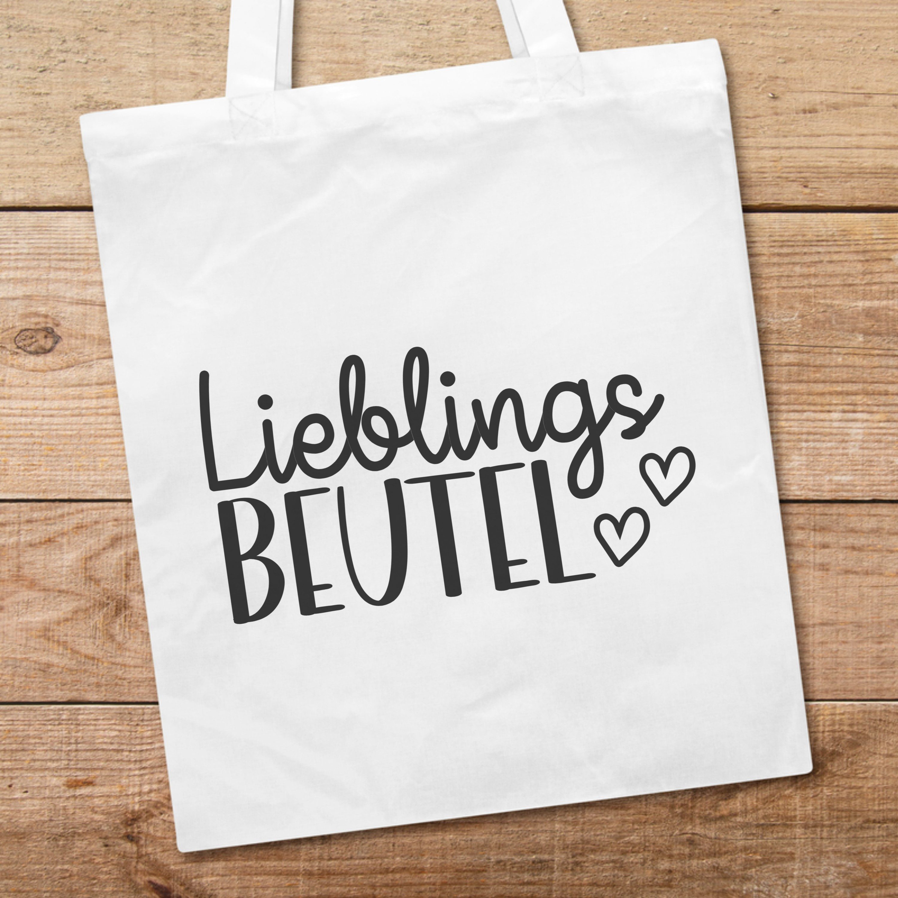 PhotoFancy Tragetasche mit Spruch 'Lieblingsbeutel' - Stoffbeutel, mit lustigem Spruch