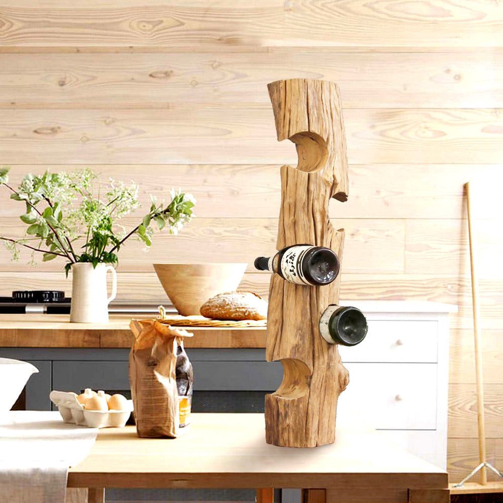 Möbel Bressmer Weinregal Treibholz KENYON, Weinständer für 5 Weinflaschen