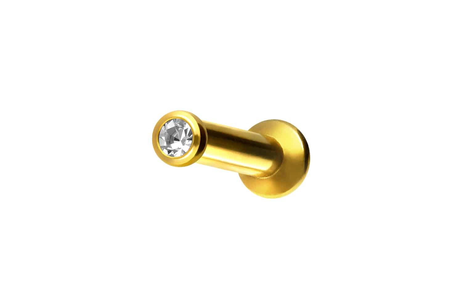 PIERCINGLINE Piercing-Set Chirurgenstahl Triple Piercing Mini Labret mit Innengewinde FLAT-DISC (Labrets, 1-tlg)