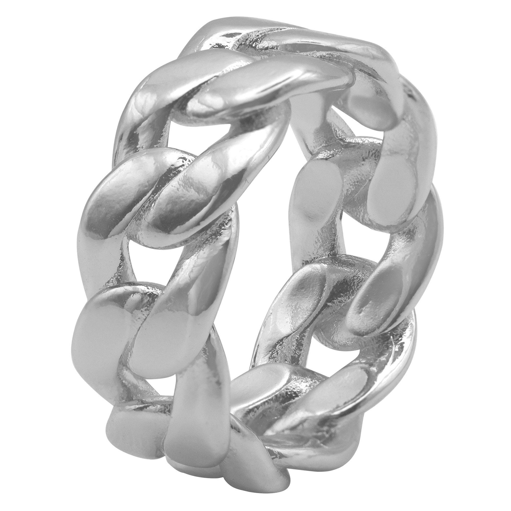 Fingerring Luna silberfarben