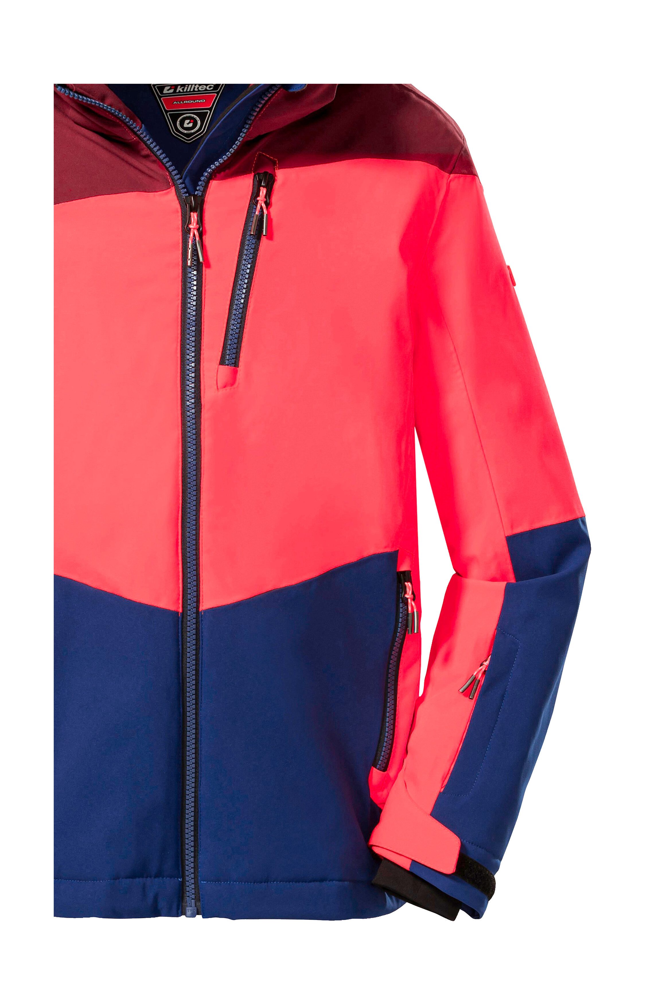 Killtec Skijacke KSW 161 BYS SKI JCKT Wasserdichte, atmungsaktive Skijacke mit abnehmbarer Kapuze