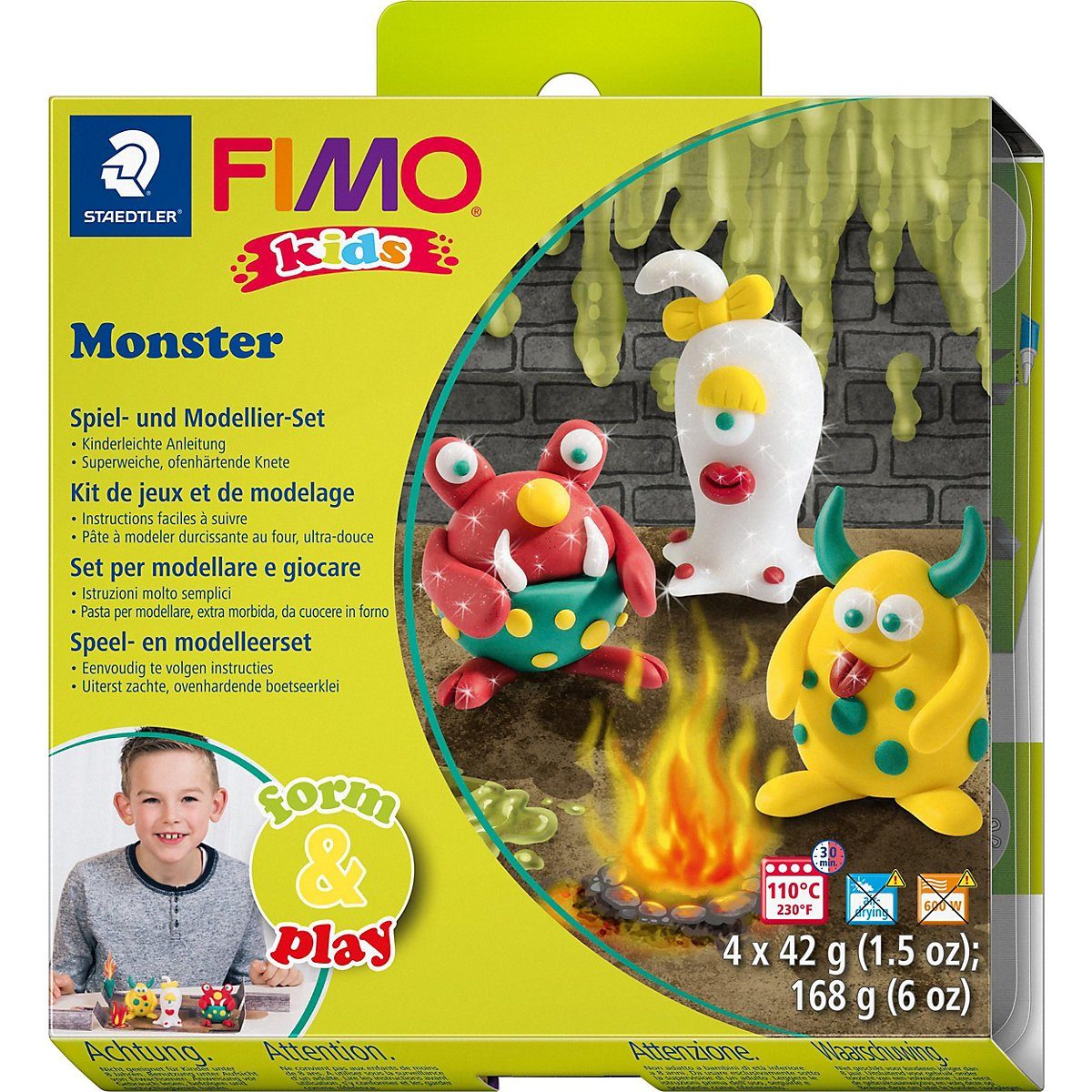 FIMO Knete FIMO kids Form & Play Monster