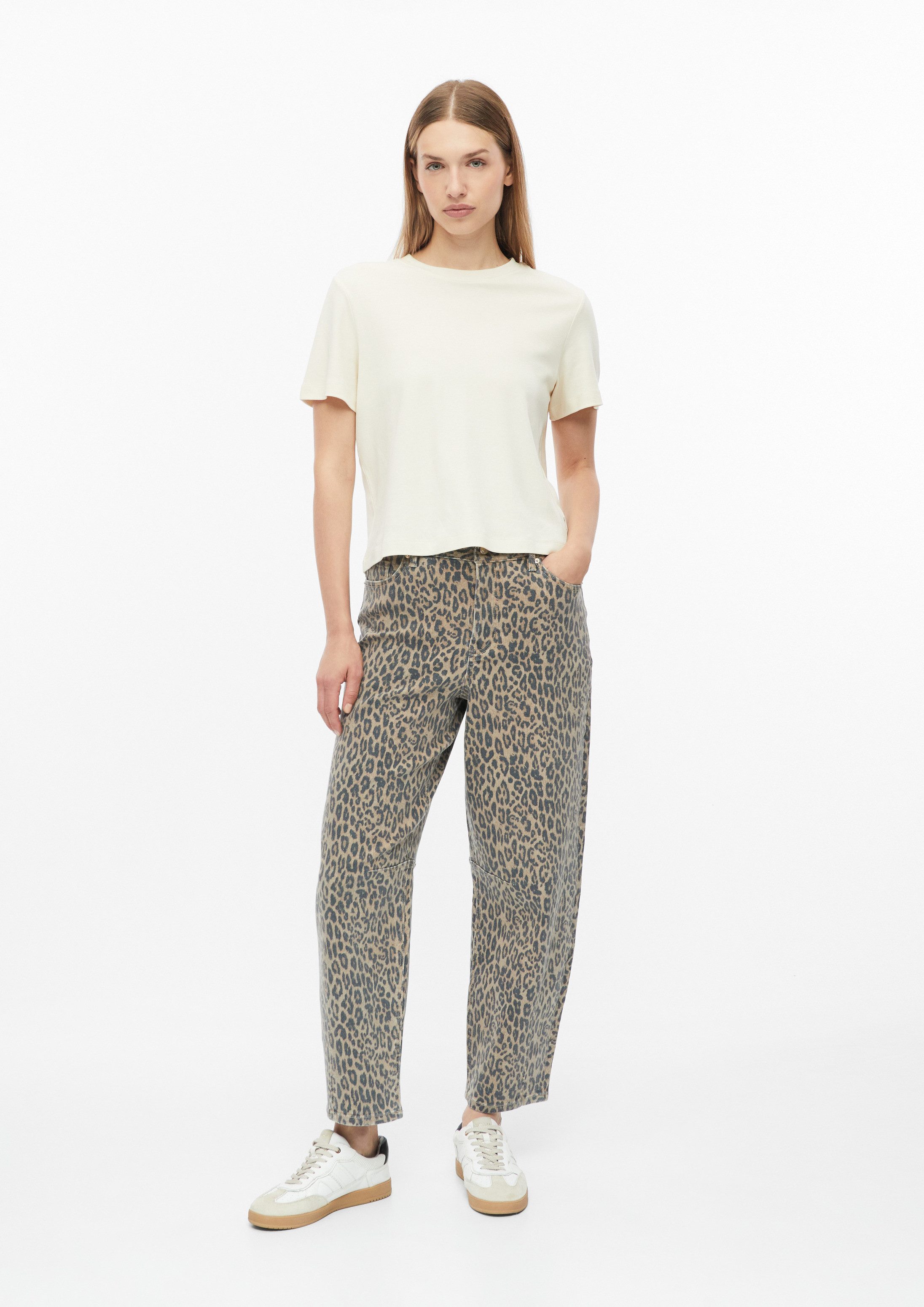 s.Oliver Regular-fit-Jeans Jeans-Hose Ankle-Jeans / Barrel Fit / HIgh Rise