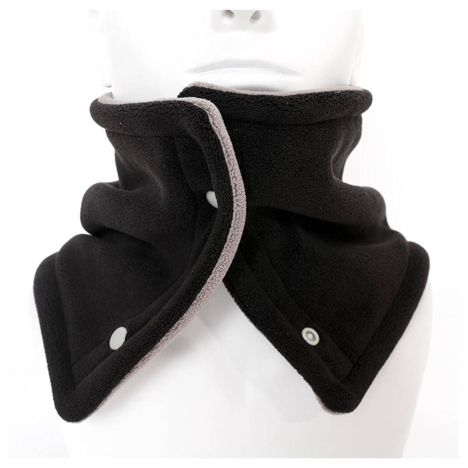 LuxusKollektion Loop Schal Winter Loop Unisex Doppelknopf 26x18cm, (1-St)