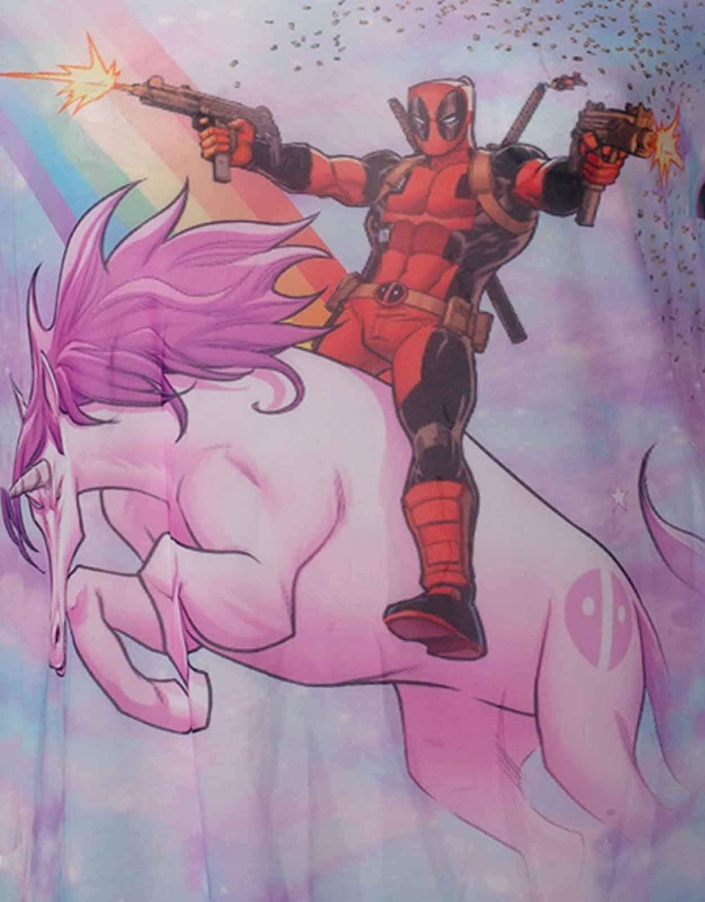 Deadpool Print-Shirt Damen Deadpool T-Shirt Mesh Gr.M